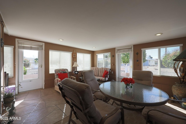 view of dining room