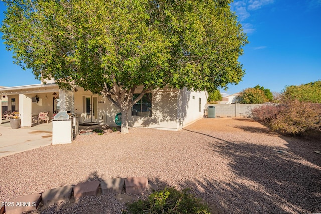 rear view of house with a patio area