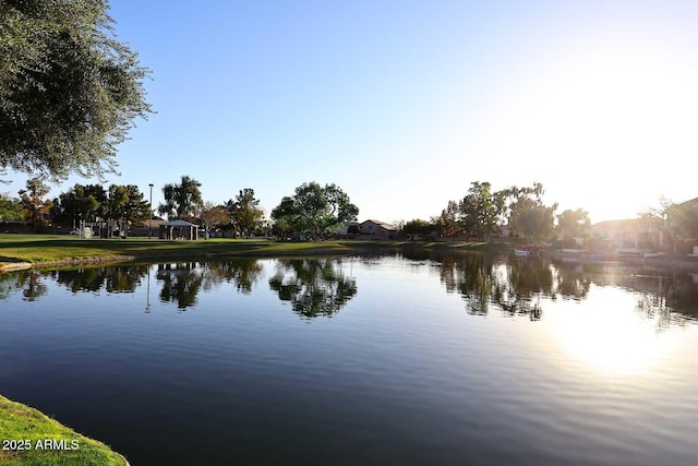 view of water feature