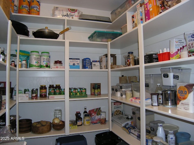 view of pantry