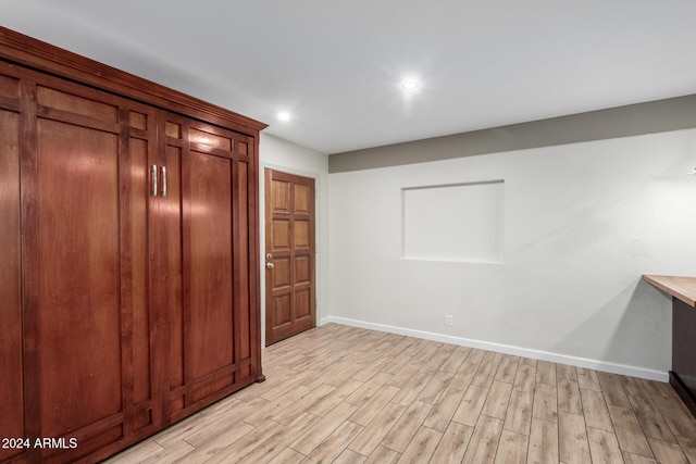 interior space with light wood-type flooring