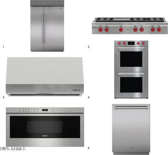 interior space featuring stainless steel double oven