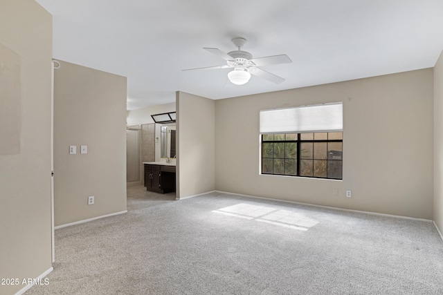 4790 E Navajo St, Phoenix, AZ 85044 - unfurnished room with light colored carpet, ceiling fan, and baseboards