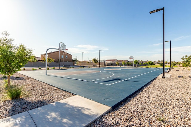 view of sport court with community basketball court