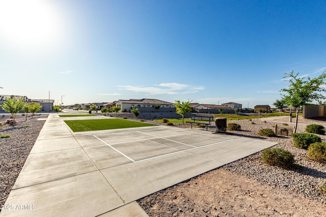 exterior space with a residential view