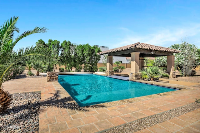 2300 E Sanoque Ct, Gilbert, AZ 85298 - swimming pool with a gazebo and a patio area