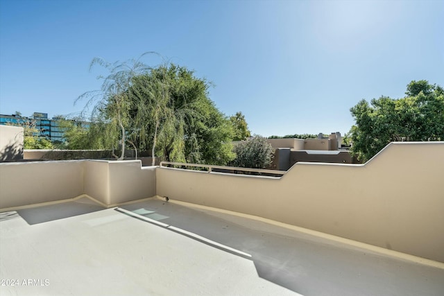 view of patio / terrace with a balcony