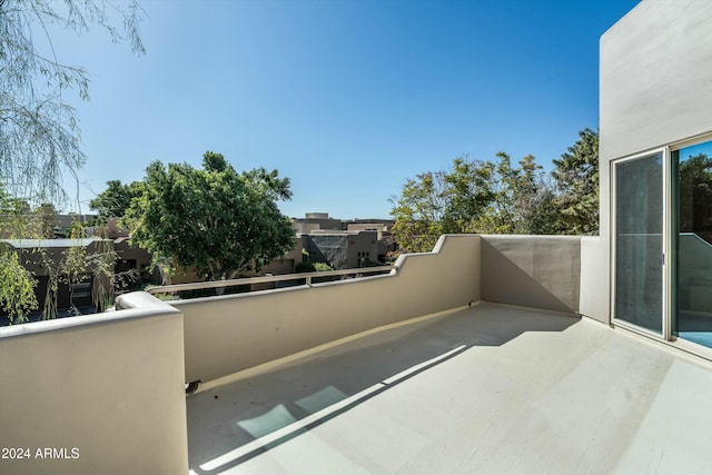 view of balcony