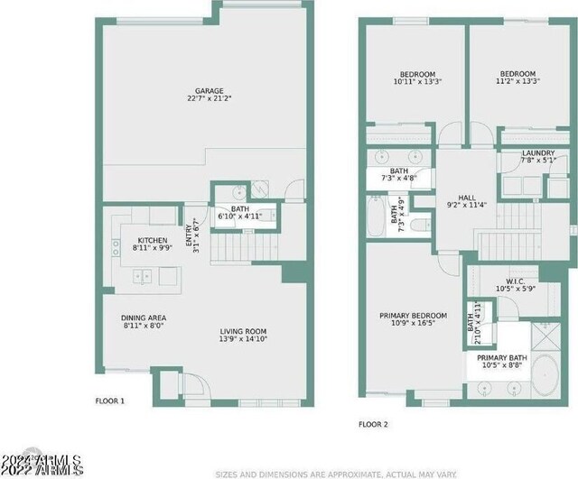3935 E Rough Rider Rd Unit 1101, Phoenix, AZ 85050 - view of home floor plan