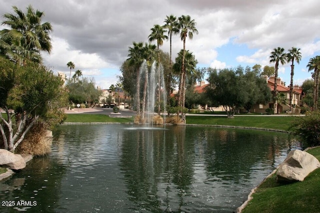 view of water feature