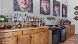 bar with a dry bar