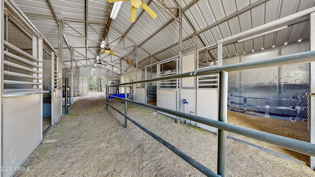 view of horse barn