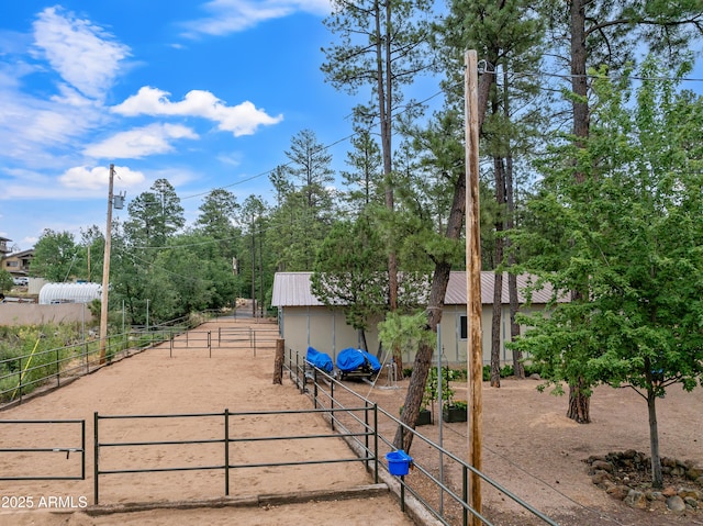 exterior space with fence