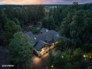 bird's eye view featuring a forest view