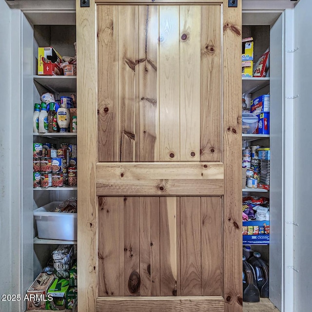 view of pantry