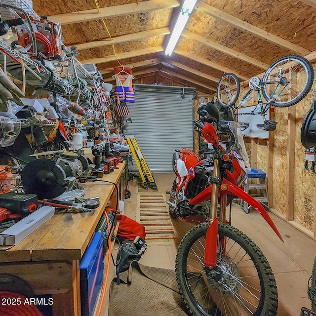 view of storage room