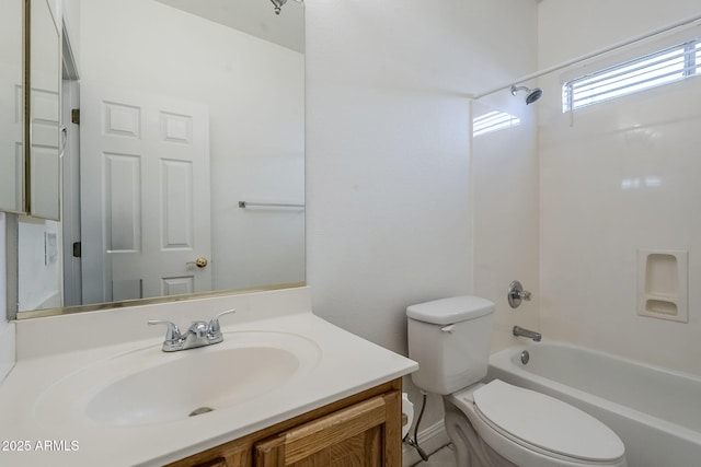 1031 W Longhorn Dr, Chandler, AZ 85286 - full bathroom with toilet, vanity, and shower / washtub combination