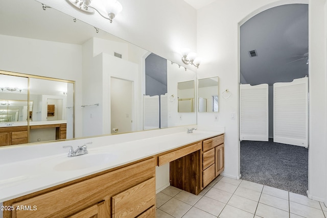1031 W Longhorn Dr, Chandler, AZ 85286 - bathroom featuring tile patterned flooring and double vanity