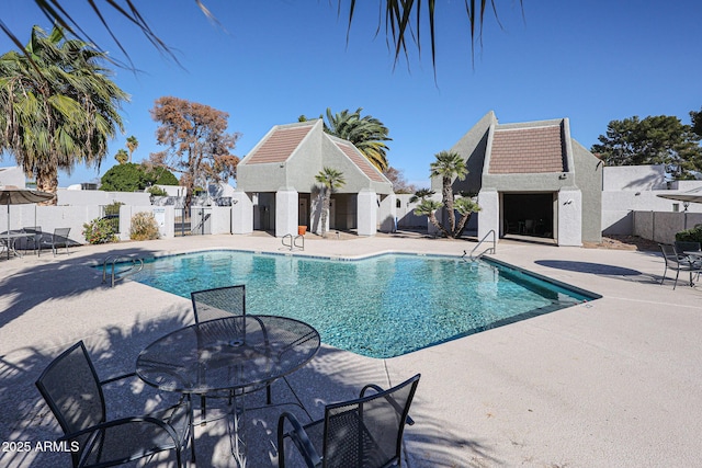 view of pool with a patio