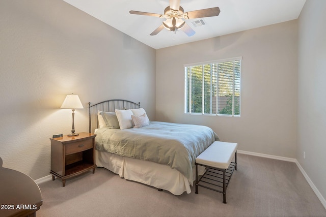 2472 E Prescott Pl, Chandler, AZ 85249 - carpeted bedroom featuring baseboards and a ceiling fan