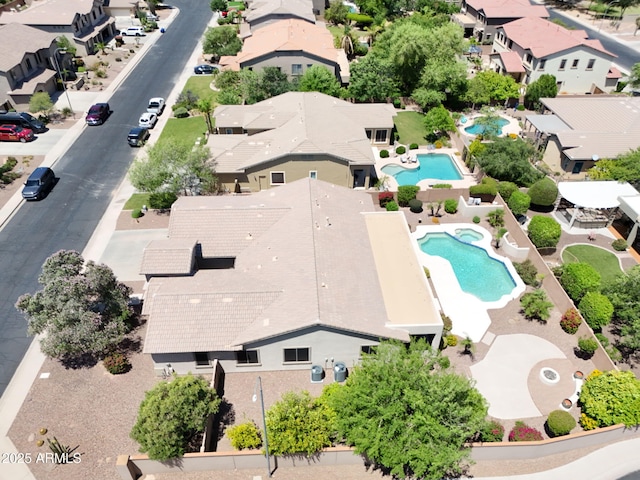 2472 E Prescott Pl, Chandler, AZ 85249 - aerial perspective of suburban area featuring a pool area
