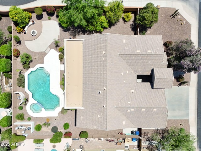 2472 E Prescott Pl, Chandler, AZ 85249 - bird's eye view of a pool area