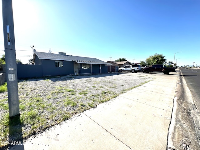 view of front of home