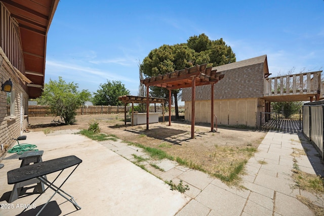 2921 N 103rd Ave, Avondale, AZ 85392 - fenced backyard featuring a pergola and a patio
