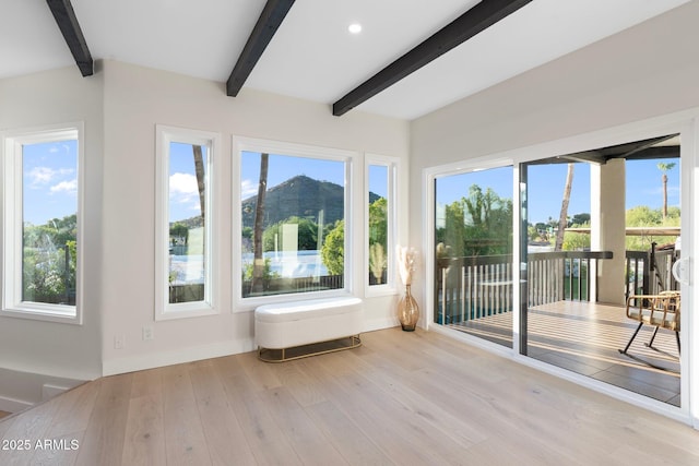 908 W Pershing Ave, Phoenix, AZ 85029 - sunroom featuring beamed ceiling and healthy amount of natural light