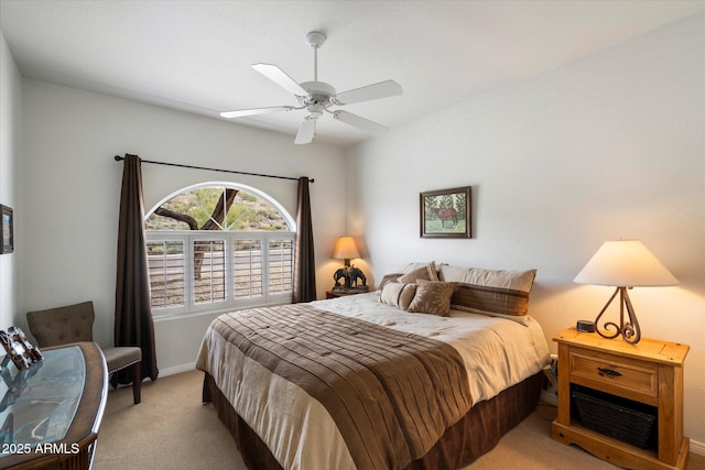 15225 E Golden Eagle Blvd, Fountain Hills, AZ 85268 - carpeted bedroom featuring baseboards and ceiling fan