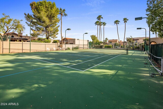 view of tennis court