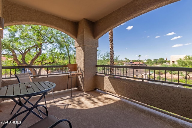 view of balcony