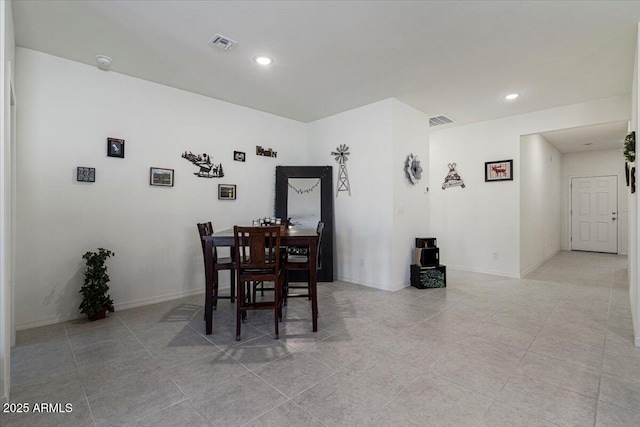 view of dining room