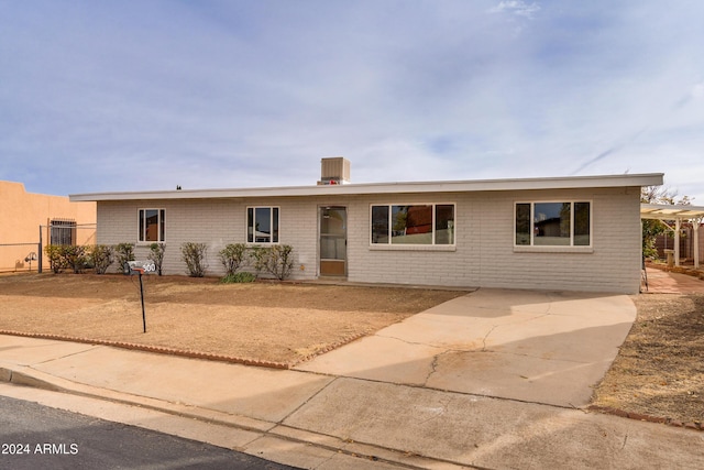 view of ranch-style home