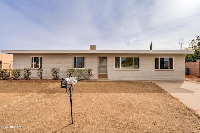 view of ranch-style house