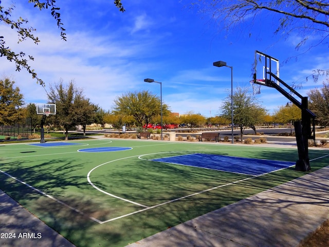 view of sport court