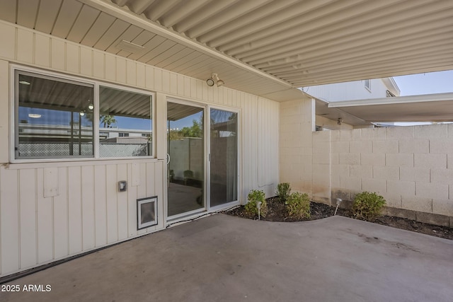 view of patio / terrace with fence