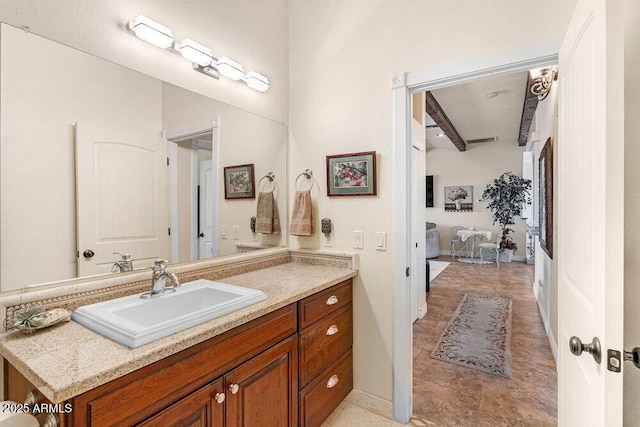 bathroom with vanity