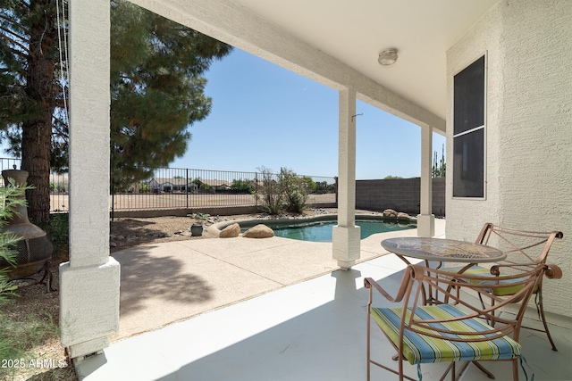 2641 E Brooks St, Gilbert, AZ 85296 - view of patio featuring a fenced in pool and a fenced backyard
