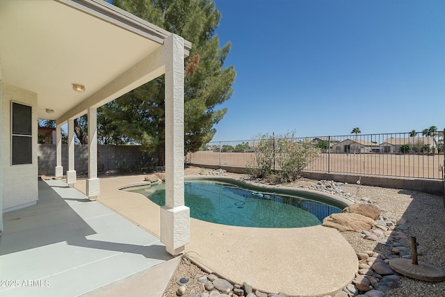 2641 E Brooks St, Gilbert, AZ 85296 - view of swimming pool featuring a fenced in pool, a fenced backyard, and a patio area