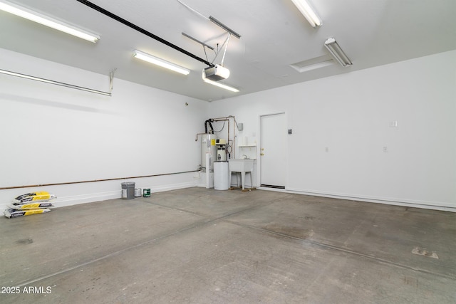 2641 E Brooks St, Gilbert, AZ 85296 - garage featuring a sink and electric water heater