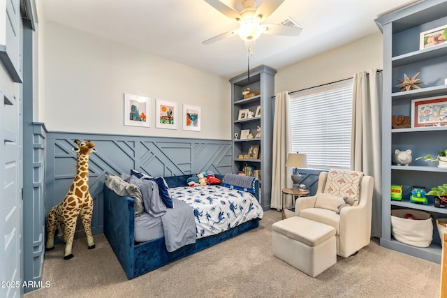 4132 N 42nd St, Phoenix, AZ 85018 - carpeted bedroom featuring a ceiling fan