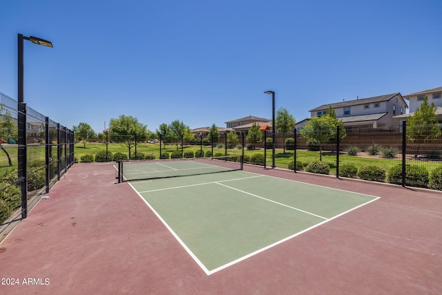 view of tennis court