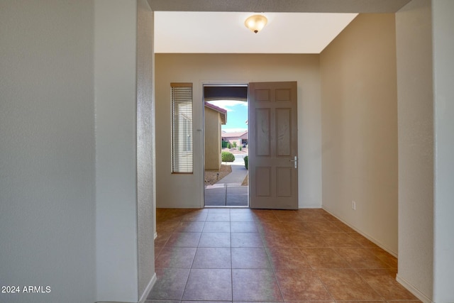 view of tiled foyer