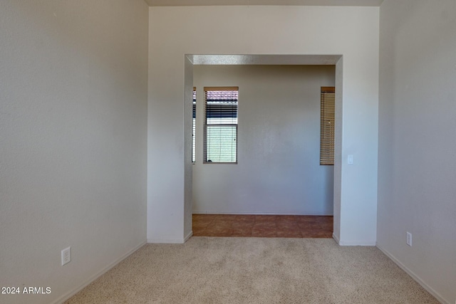 view of carpeted empty room