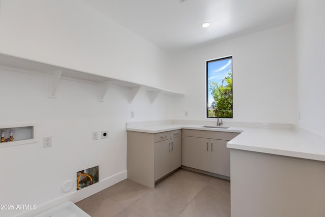 100 W Northern Ave Unit 12, Phoenix, AZ 85021 - washroom featuring laundry area, hookup for a washing machine, gas dryer hookup, a sink, and hookup for an electric dryer