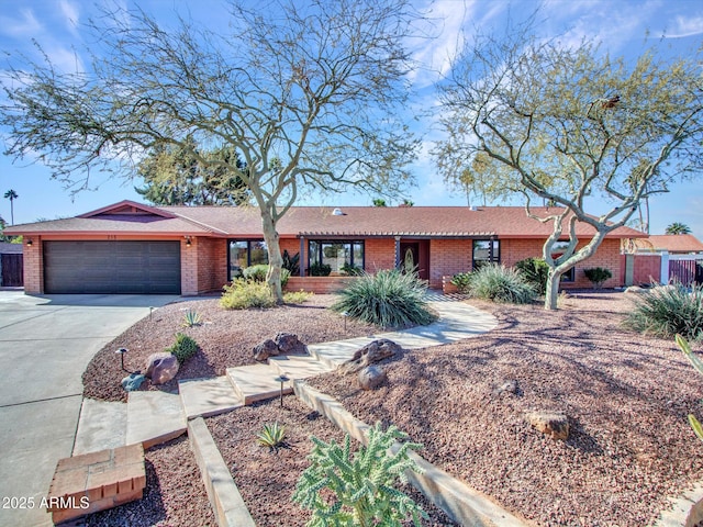 ranch-style house with a garage