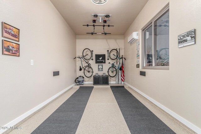 13102 S 177th Dr, Goodyear, AZ 85338 - workout area with rail lighting and a wall unit AC