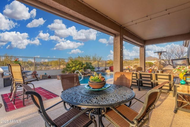 13102 S 177th Dr, Goodyear, AZ 85338 - view of patio / terrace featuring a fenced in pool