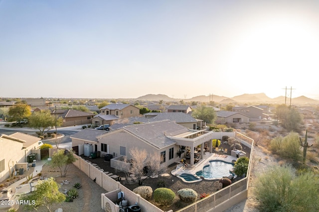13102 S 177th Dr, Goodyear, AZ 85338 - aerial view featuring a mountain view
